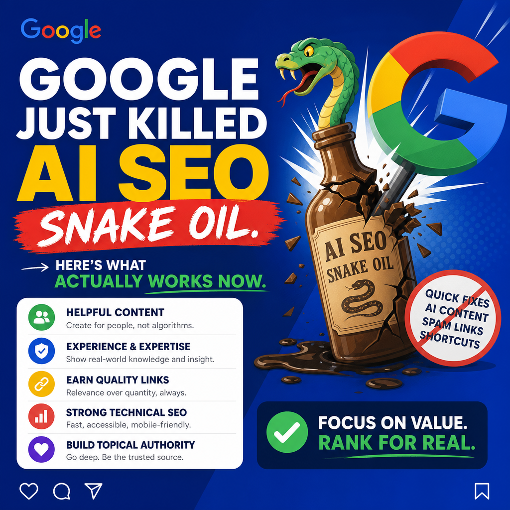 The AI SEO Grift Is Getting Embarrassing. Google Just Called It Out